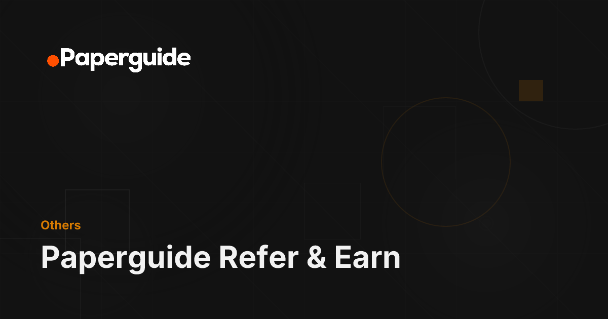 Api Earm Paperguide Refer & Earn - Paperguide Documentation